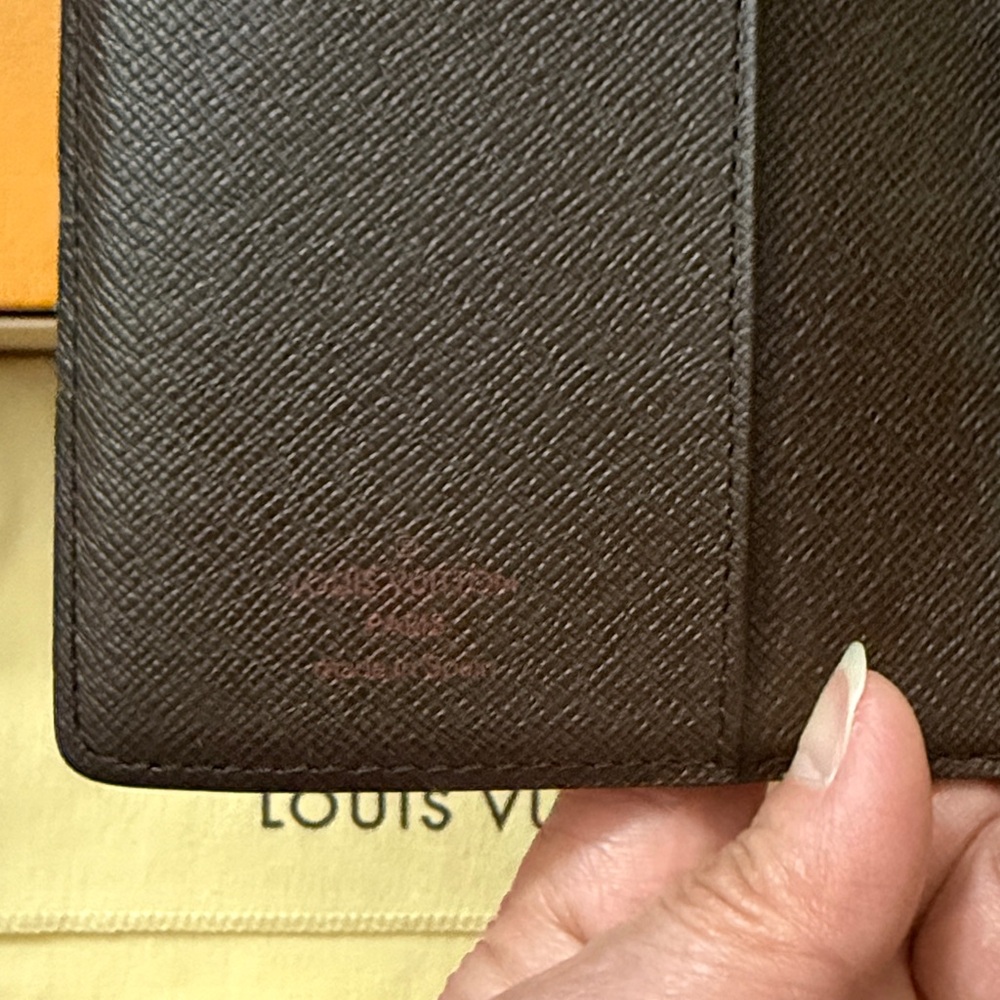 Pre-owned Louis Vuitton Damier Ebene PM Ring Agenda Cover - Picture 9 of 13